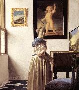 Lady Standing at a Virginal er VERMEER VAN DELFT, Jan